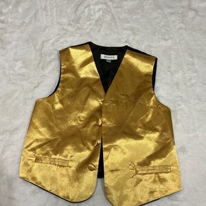 Gold Satin Vest